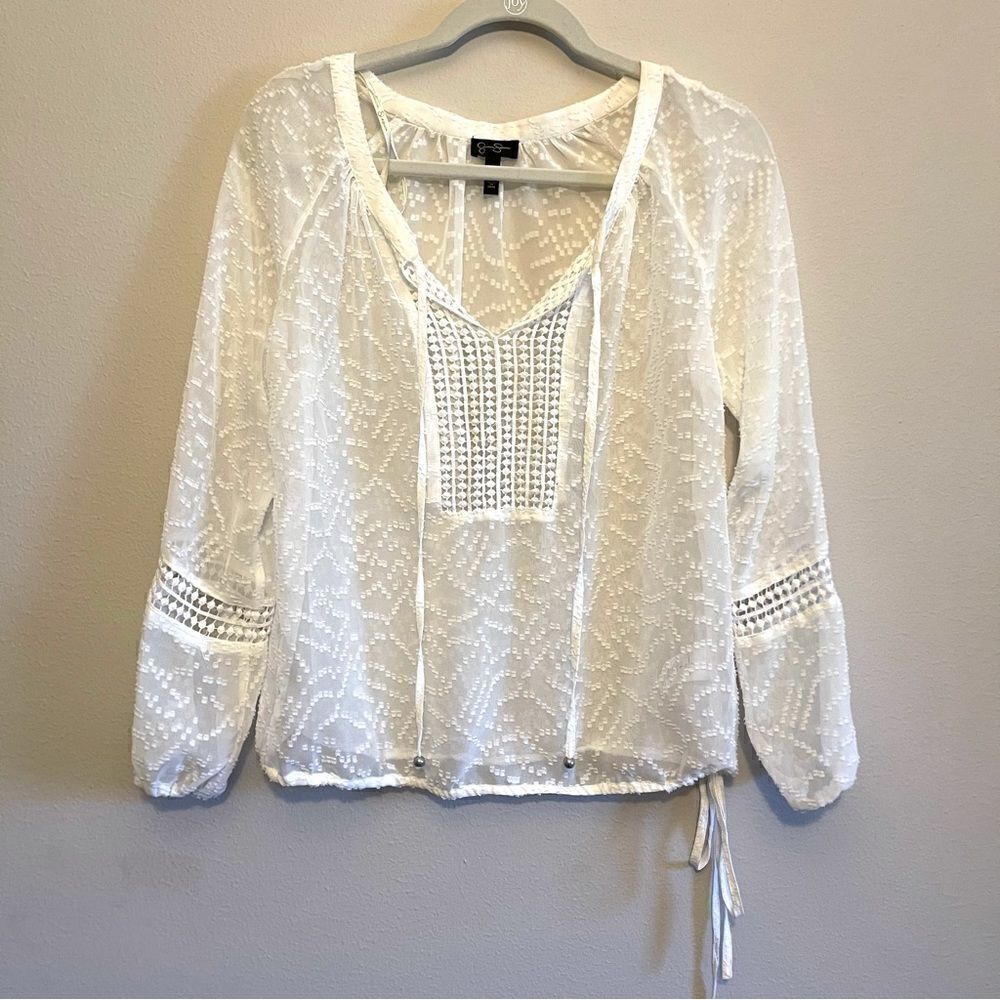 Jessica Simpson sheer type top size small